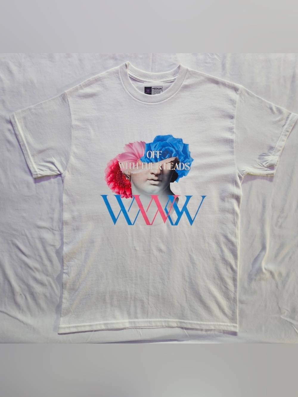 Off-White White Floral Graphic Tee